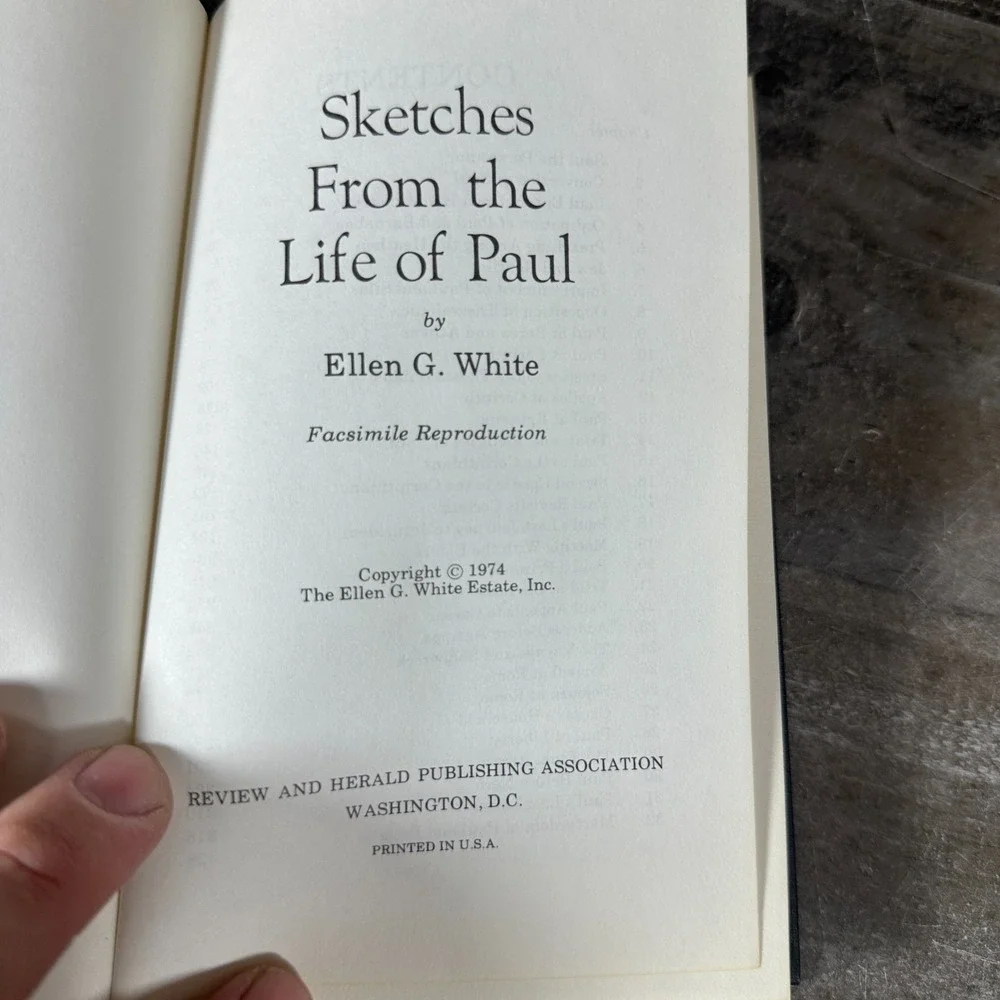 Sketches from the Life of Paul Ellen G. White small HC R & H 1974 Facsimile